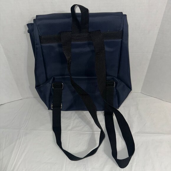 Looney Tunes Navy Blue Backpack With Tazmanian Devil Logo & Adjustable Straps - Picture 2 of 4